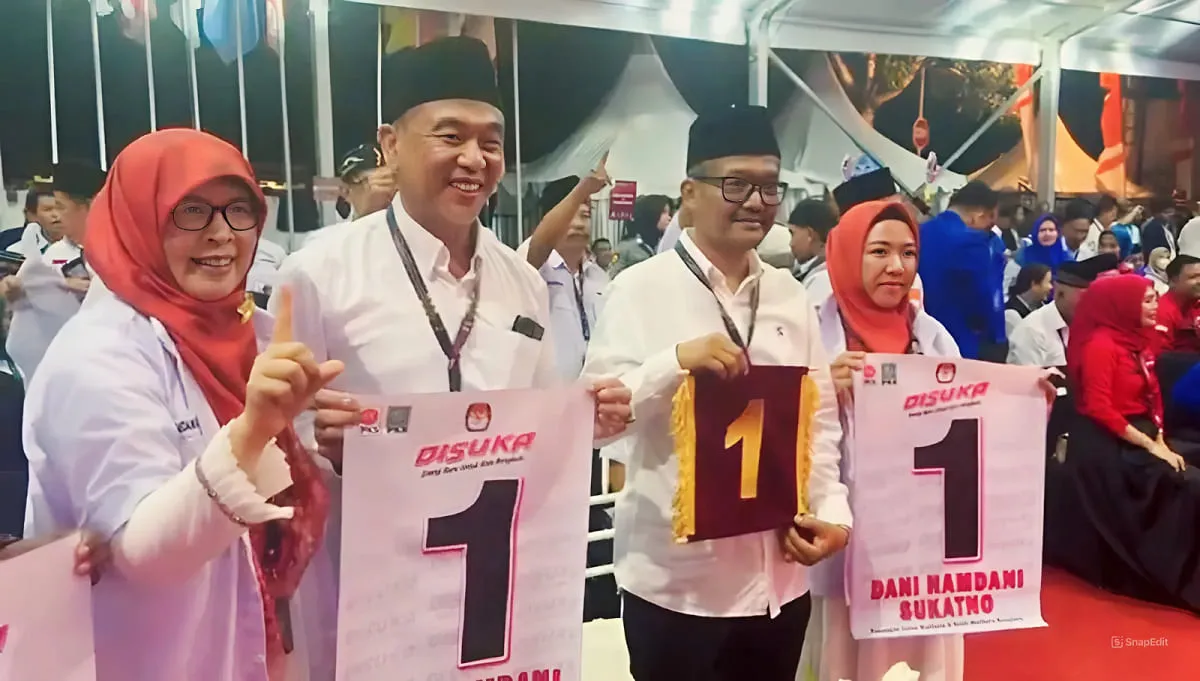 Paslon DISUKA dapat nomor urut 1.