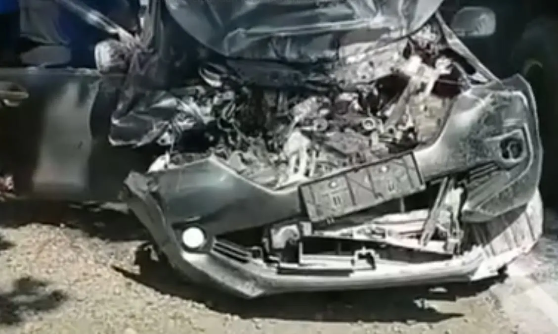 Mobil kakak Kakak Mantan Kapolri Badrodin Haiti. foto: ist