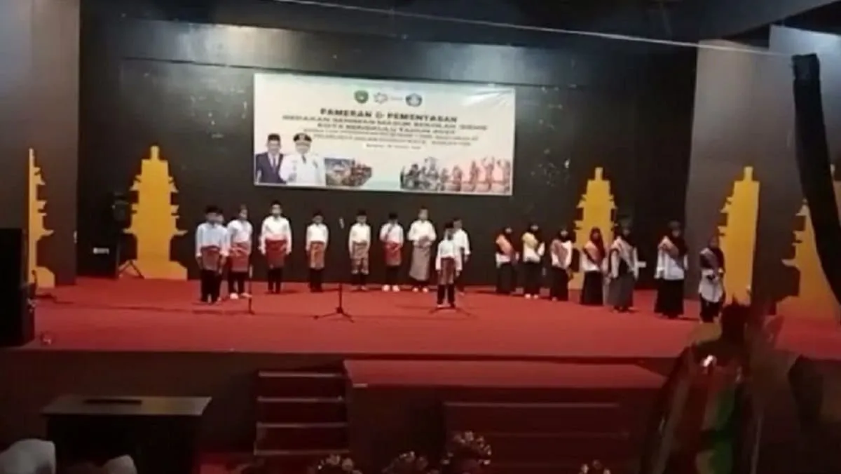 Penampilan SD Langit Biru di GSMS 2024 yang digelar di Taman Budaya Kota Bengkulu