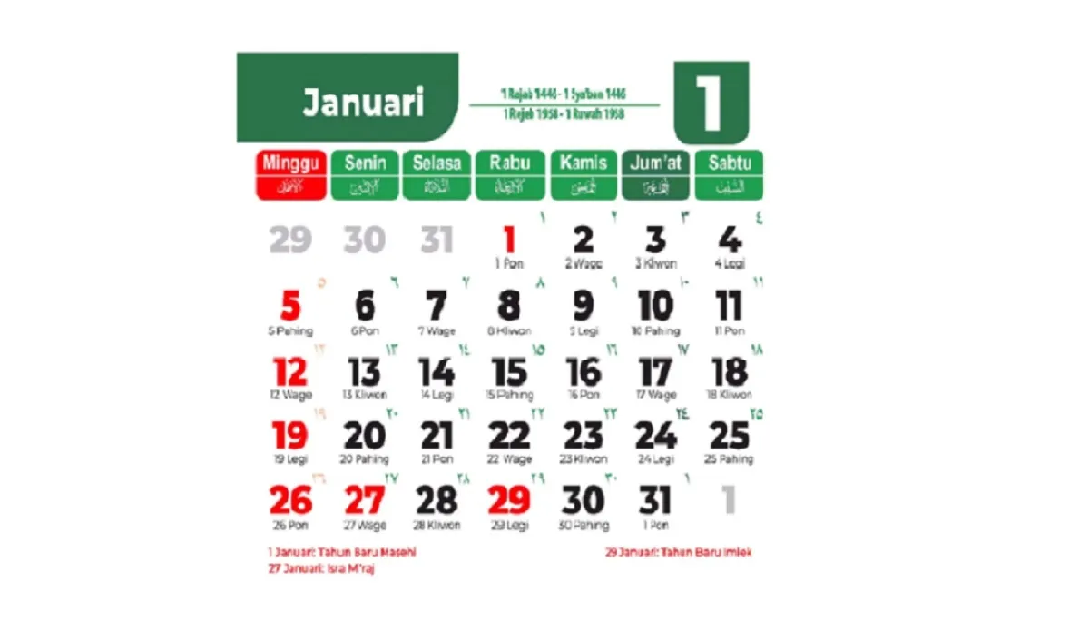 Libur Tahun Baru 2025 - Ngenelo.net