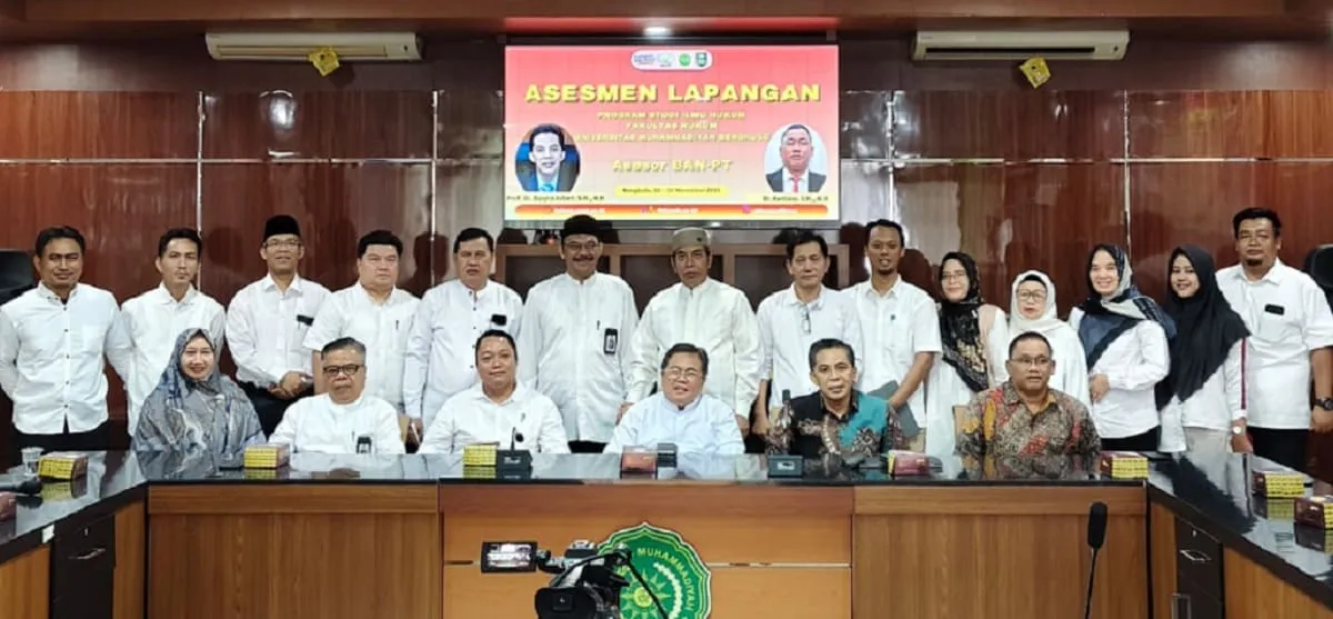 Universitas Muhammadiyah Bengkulu meraih prestasi gemilang dengan mendapatkan Akreditasi Prodi Hukum UMB sebagai Akreditasi Unggul. Foto: Ist – Ngenelo.net