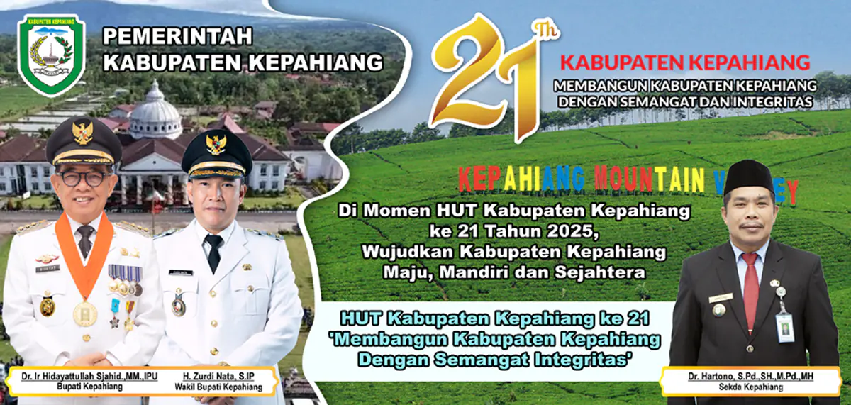 Banner HUT ke-21 Kabupaten Kepahiang.