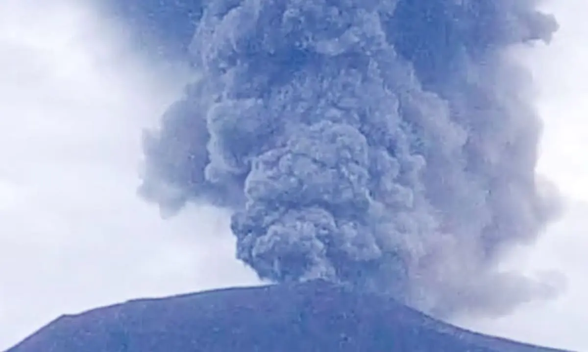 Gunung Marapi Meletus di Sumatera Barat. Foto - Ist