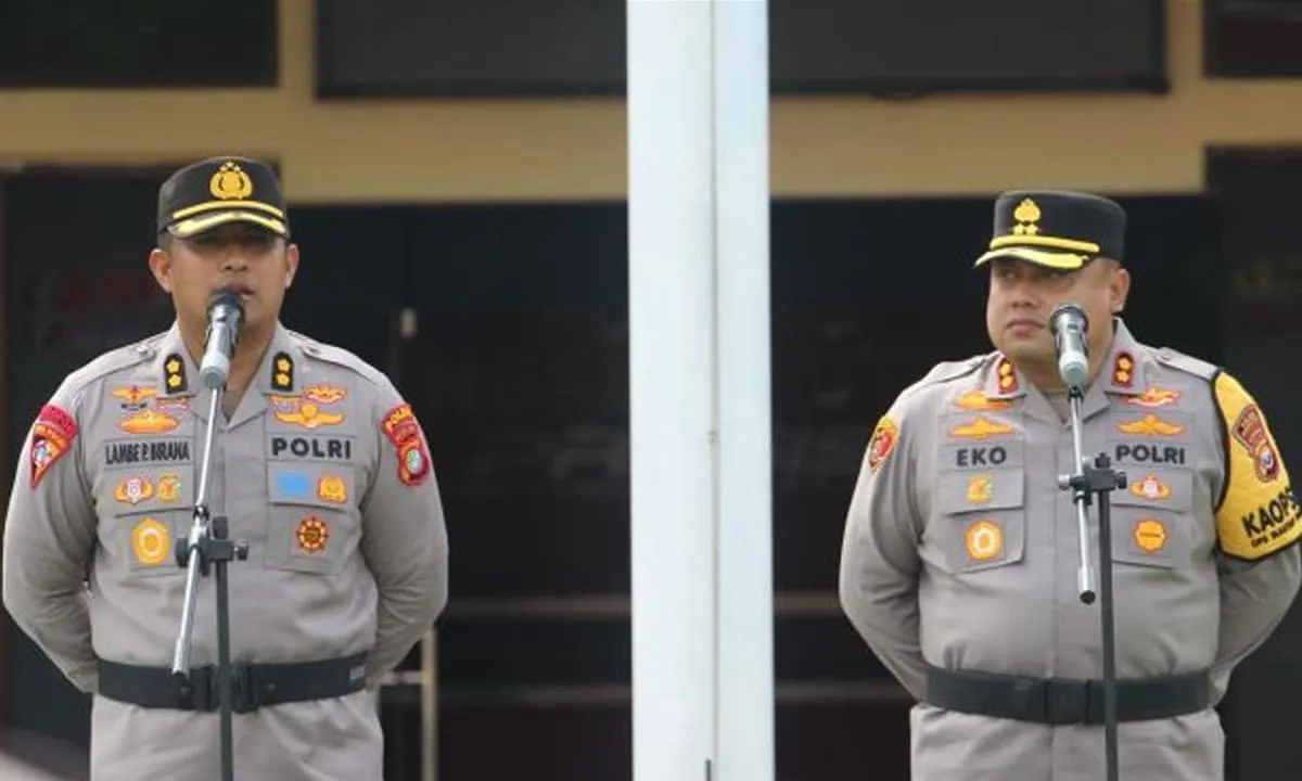 Sertijab Kapolres Bengkulu Utara, AKBP Eko Munarianto menggantikan AKBP Lambe Patabang Birana - Ngenelo.net -TBN