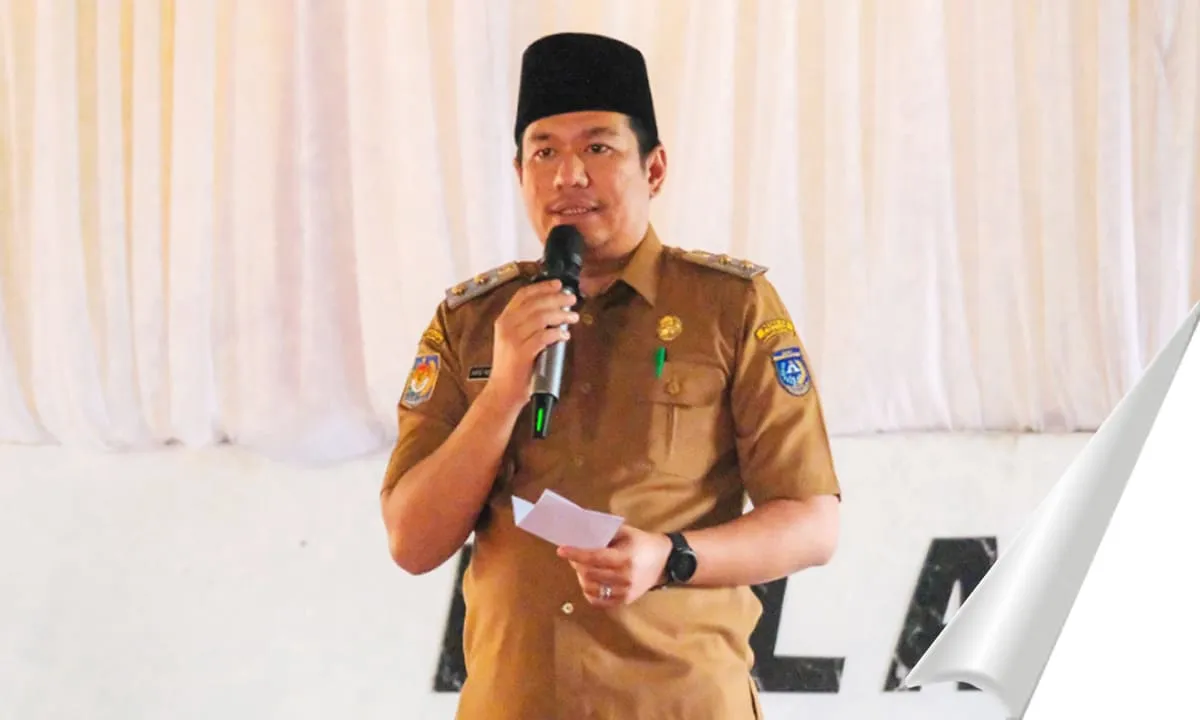 Wakil Bupati Bengkulu Utara, Arie Septia Adinata SE, M.Ap, saat memberikan kata sambutan dalam HUT Kecamatan Padang Jaya ke-33 - Ngenelo.net - Ist