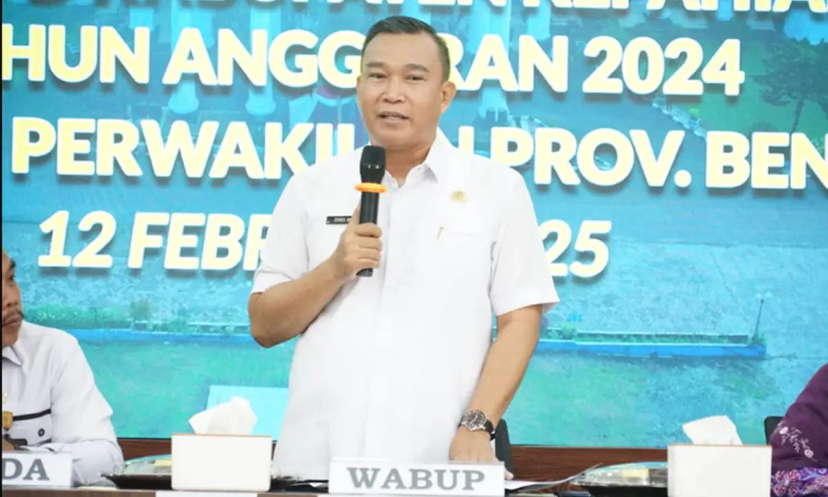 Wakil Bupati Kepahiang, H. Zurdi Nata, meminta seluruh kepala OPD di Kabupaten Kepahiang tidak melaksanakan Dinas Luar (DL) selama pemeriksaan BPK-RI berlangsung. - Foto Ist - Ngenelo.net