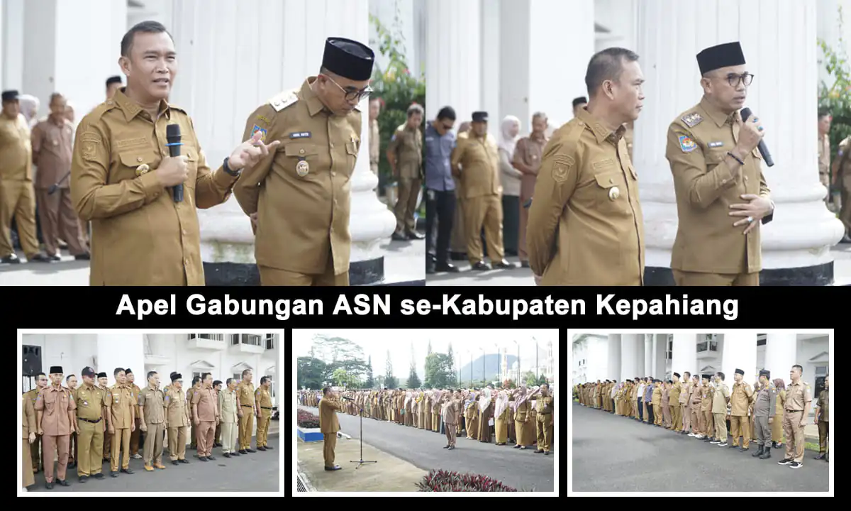 Bupati Kepahiang H. Zurdi Nata Pimpin Apel Gabungan ASN dalam Meningkatkan Kedisiplinan dan Kinerja Aparatur Sipil Negara. Ngenelo.net