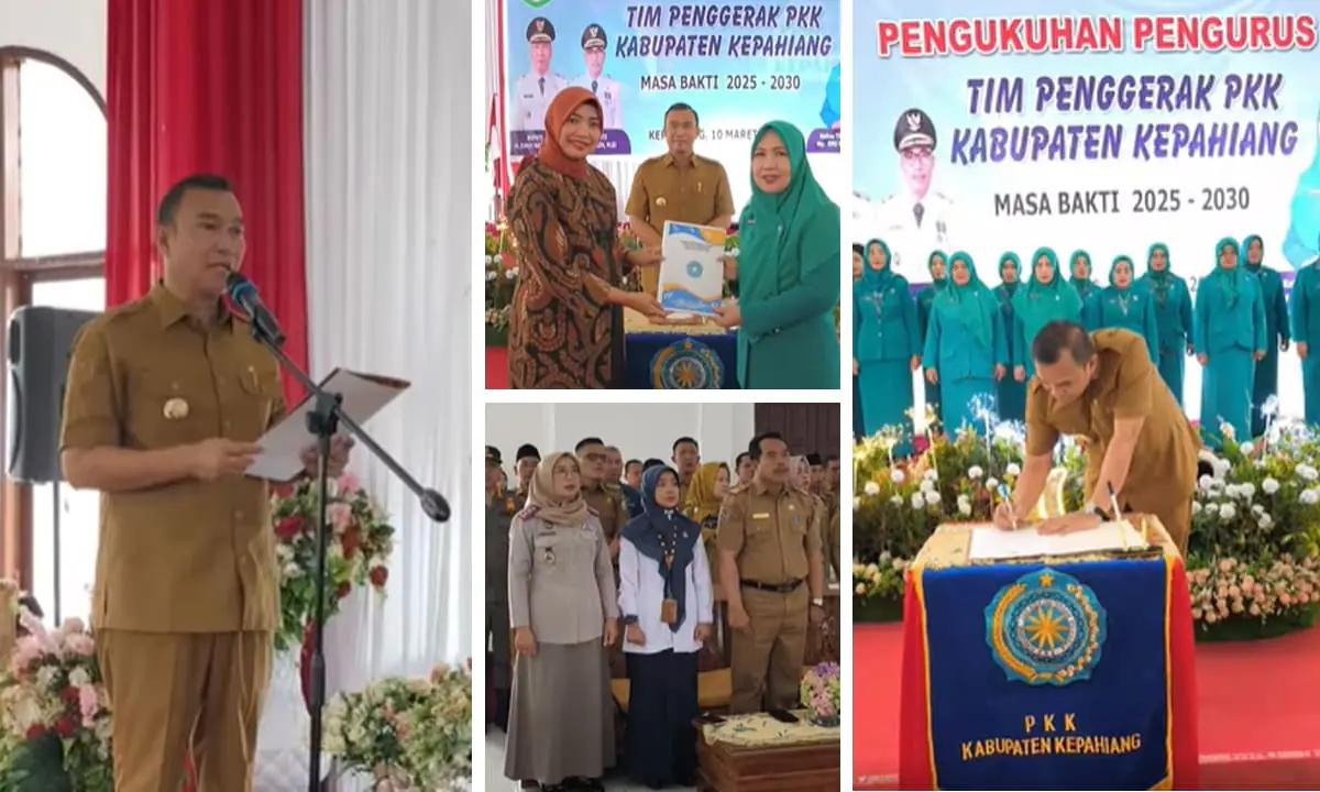 Bupati Kepahiang Kukuhkan Pengurus PKK Kabupaten Kepahiang.