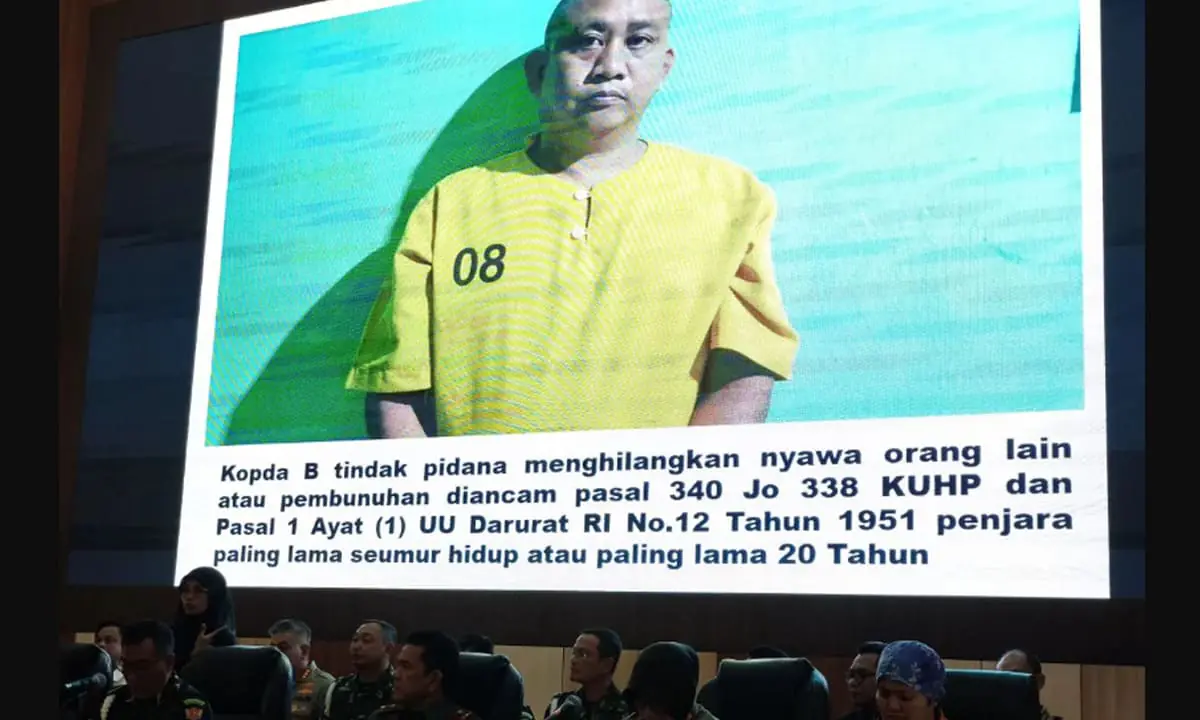 Kopda Basarsyah telah mengakui menembak 3 polisi saat penggerebekan judi sabung ayam di Lampung. Foto: Antara