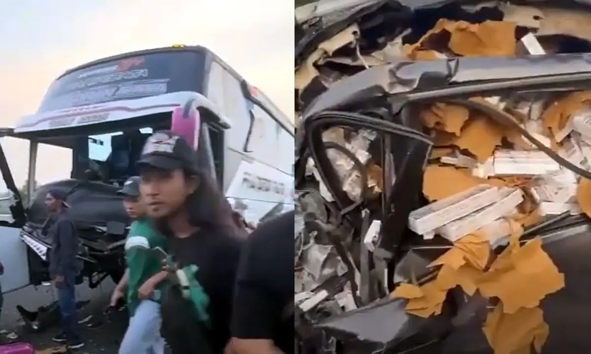 2 korban meninggal dunia dari tragedi Bus Bonex Kecelakaan yang ditabrak BRV membawa ribuan rokok Ilegal di Tol Pekalongan. Kedua korban adalah pengemudi dan penumpang BRV.