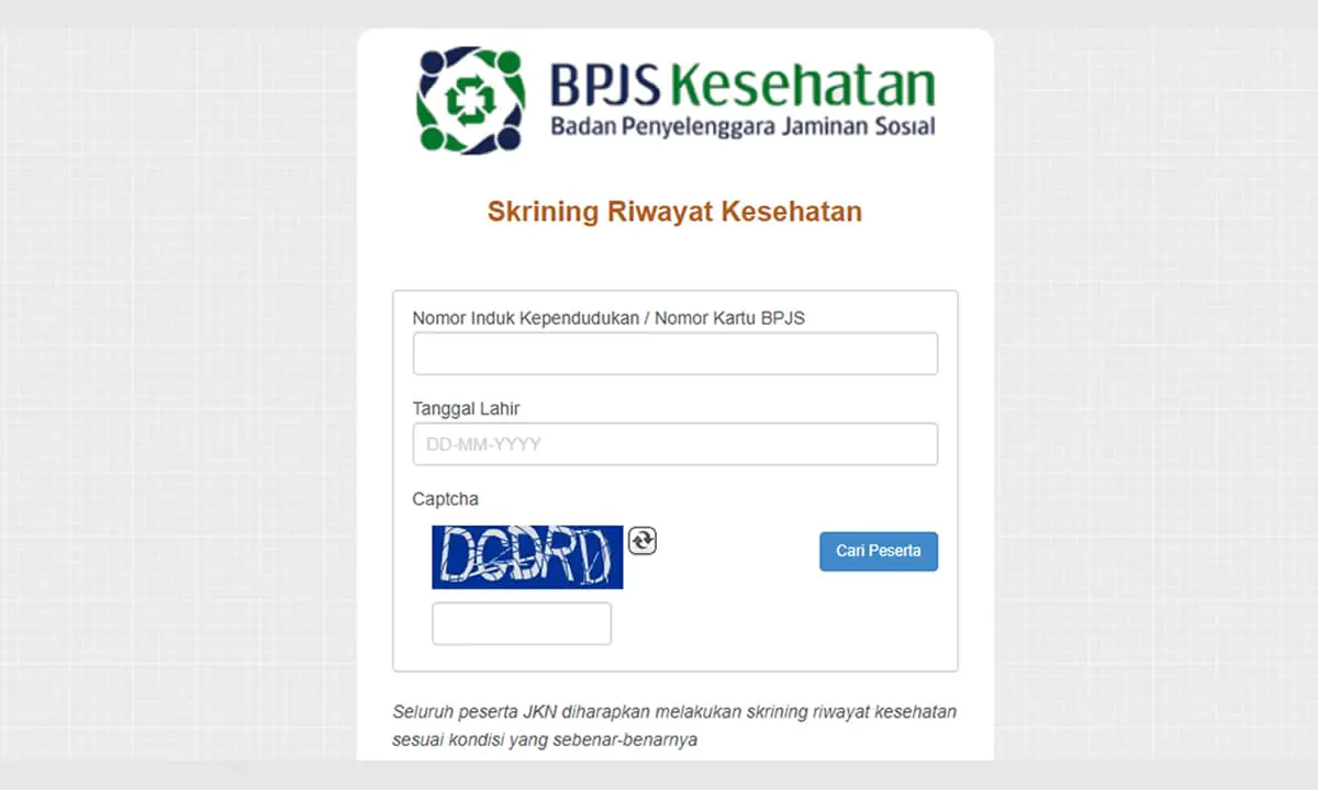 Cara mudah Skrining BPJS Kesehatan 2025 yakni dengan 2 cara, Aplikasi Mobile dan website.