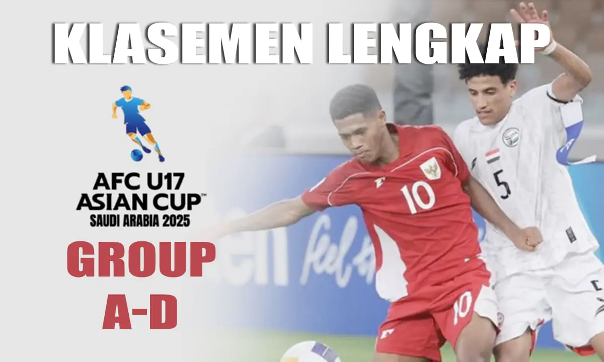 Klasemen Lengkap Piala Asia U-17 2025.