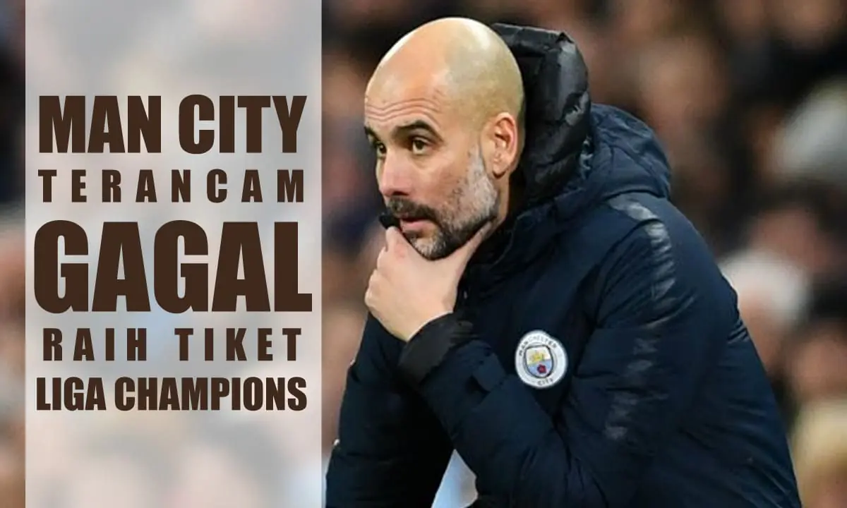 Pep Guardiola, pelatih Man City. Dalam laga Man City vs Crystal Palace, The Citizens harus menang demi tiket Liga Champions.