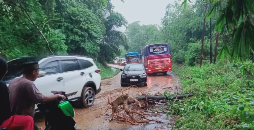 Waspada! Begini Kondisi Terkini Jalan Lintas Bengkulu - Linggau (Sumsel), H+3 Lebaran 1446 H