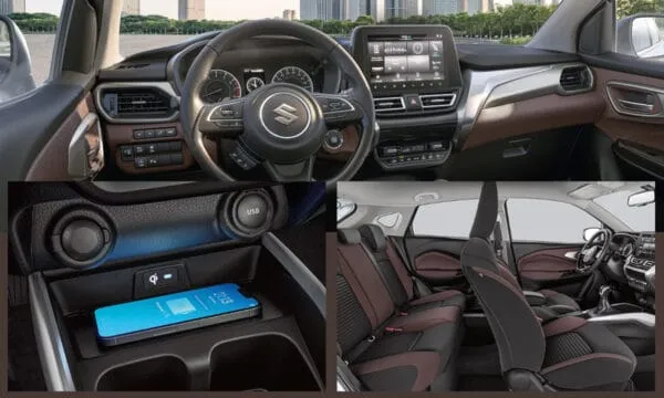 Interior Suzuki Fronx.