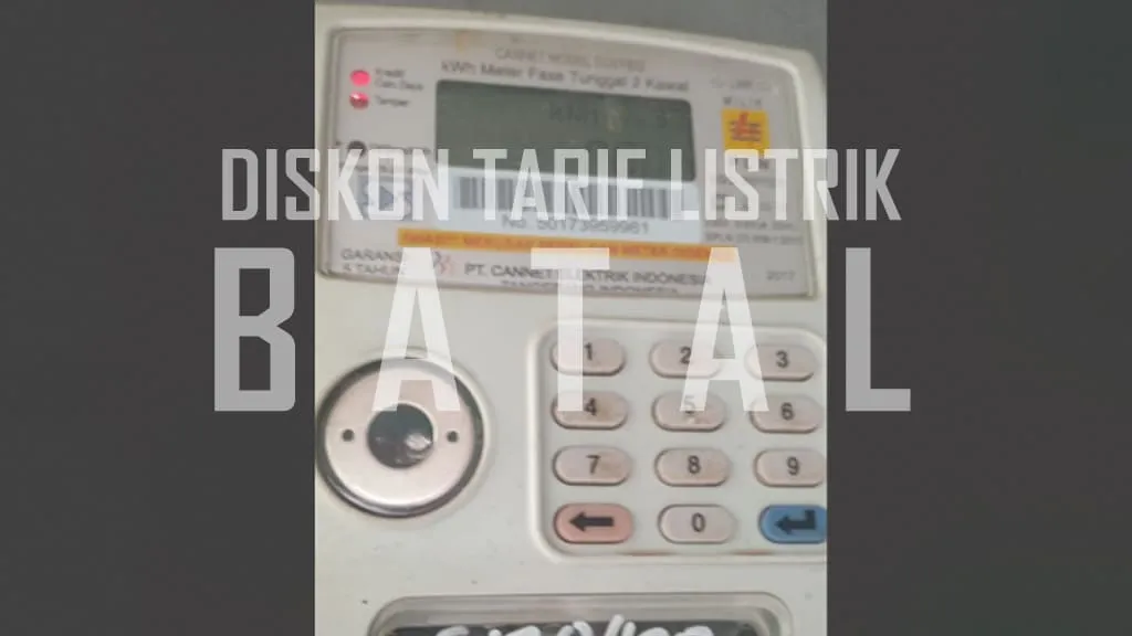 Diskon Tarif Listrik Batal.