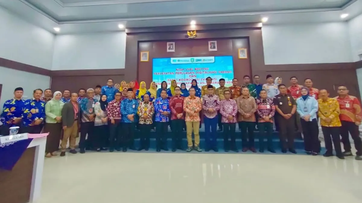 Ketua DPRD Kabupaten Kepahiang, Gregory Dayefiandro, S.E., M.Sc., bersama anggota Komisi III DPRD, Anudin, S.Sos., menghadiri HLM PPDD dan Rakor Evaluasi PAD Semester I 2025.
