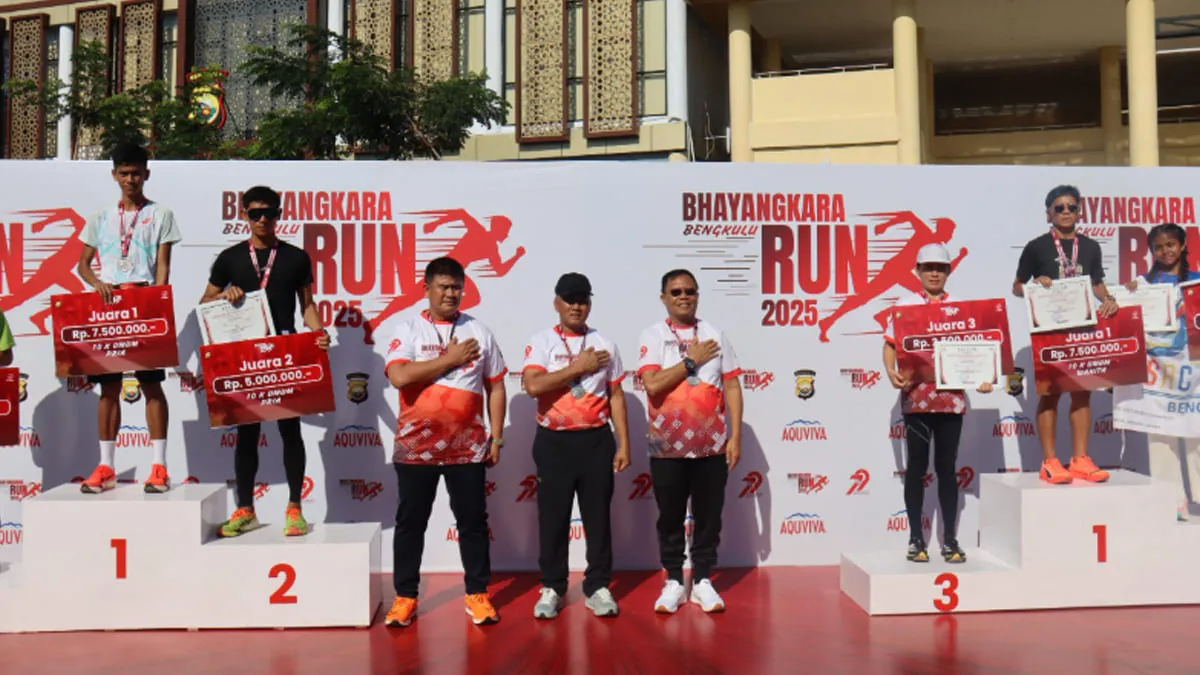 Selamat untuk Pemenang Bhayangkara Bengkulu Run 2025. Foto: Dok-Tribrata