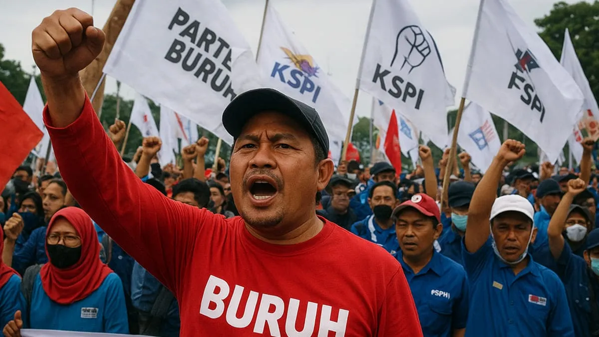 Besok 28 Mei 2025 buruh akan demo besar-besaran serentak di berbagai daerah, Foto Ilustrasi-Ngenelo.net