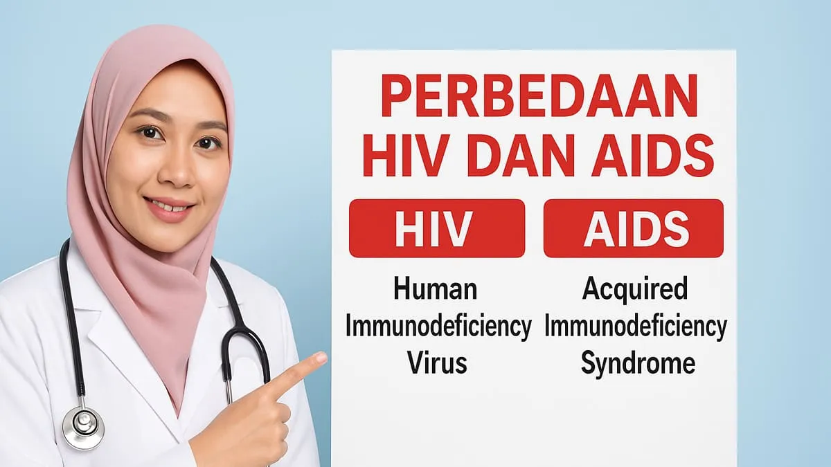 Foto ilustrasi Perbedaan HIV dan AIDS.