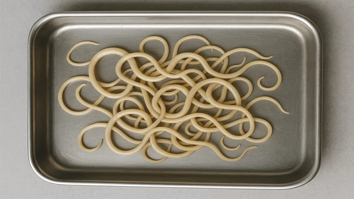 Ilustrasi cacing. Balita di Sukabumi Meninggal karena cacing dalam tubuh.