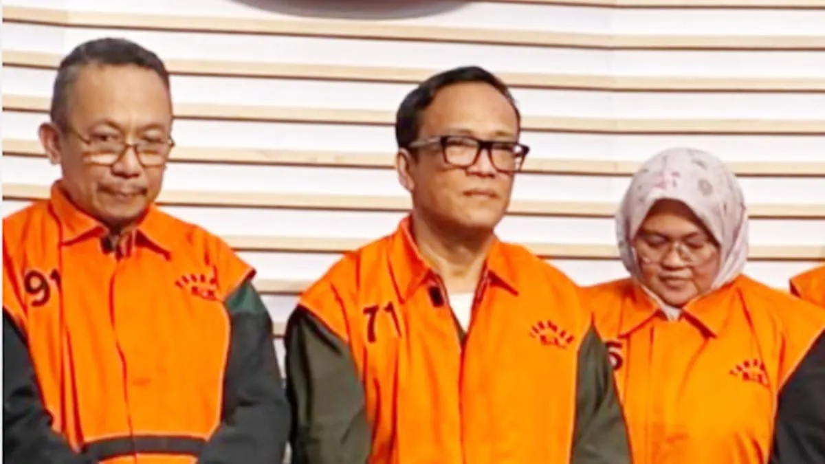 KPK menetapkan Wamenaker Immanuel Ebenezer sebagai tersangka bersama 10 orang lainnya.