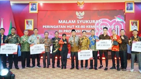 Pemenang turnamen mini soccer gubernur cup 2025.