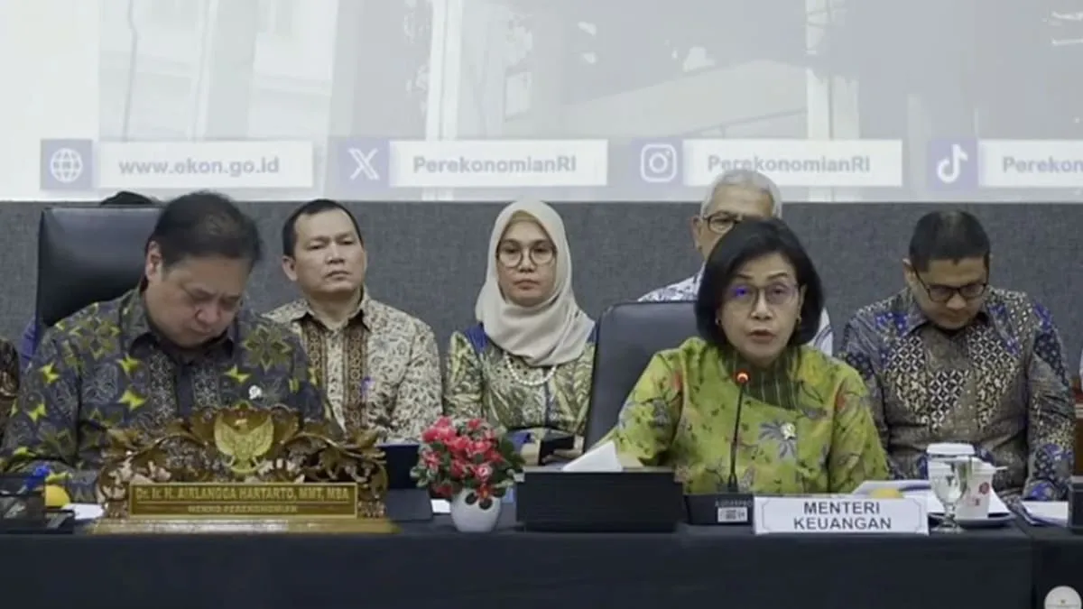 Sri Mulyani menjelaskan diskon tarif transportasi dorong konsumsi rumah tangga. Foto: Tangkapan layar YouTube Perekonomian RI