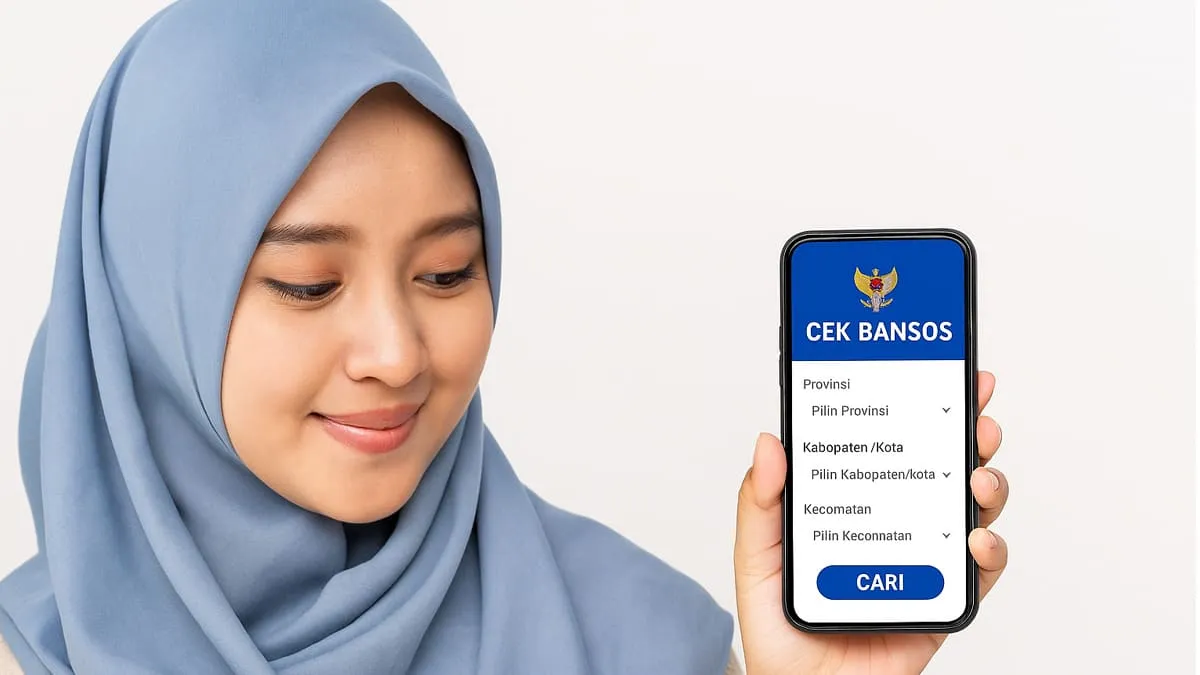 Cara cek Bansos lewat HP. Foto Ngenelo.net