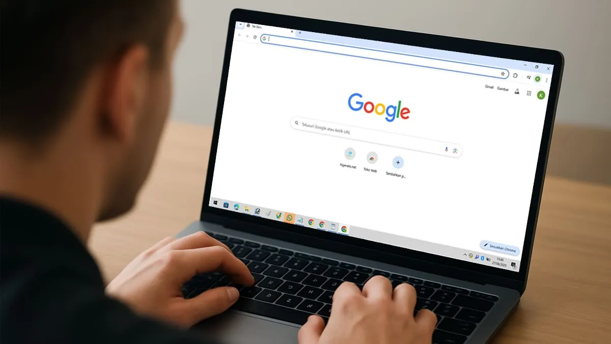 Di HUT Google ke-27, Doodle menampilkan logo pertamanya. Foto Ngenelo.net