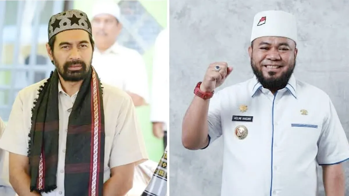 Gubernur Aceh Muzakir Manaf dan Gubernur Bengkulu Helmi Hasan.