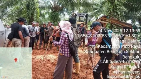 Penembakan 5 Petani di Pino Raya Bengkulu Selatan di duga dilakukan oknum keamanan PT ABS.