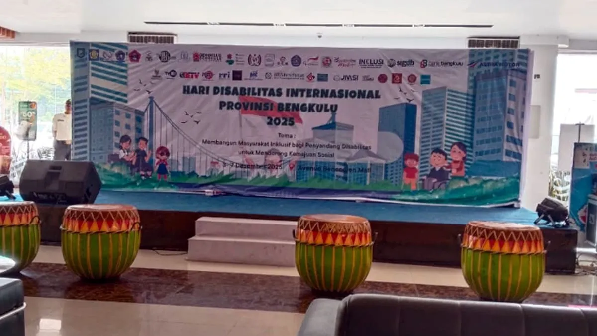 3 Desember peringati hari apa, Indonesia menandai Hari Disabilitas Internasional dan Hari Bakti PU diperingati hari ini di berbagai daerah, termasuk rovinsi Bengkulu.