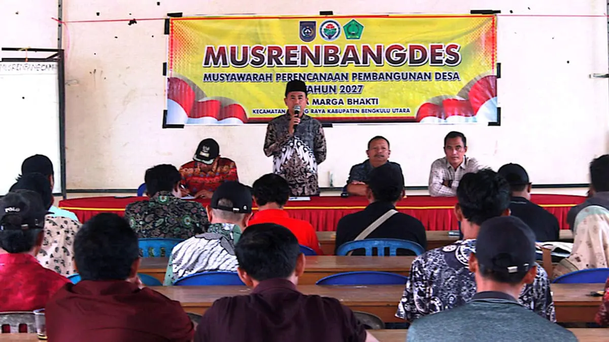 Musrenbangdes Desa Marga Bhakti Tetapkan Program Prioritas untuk Tahun 2027.